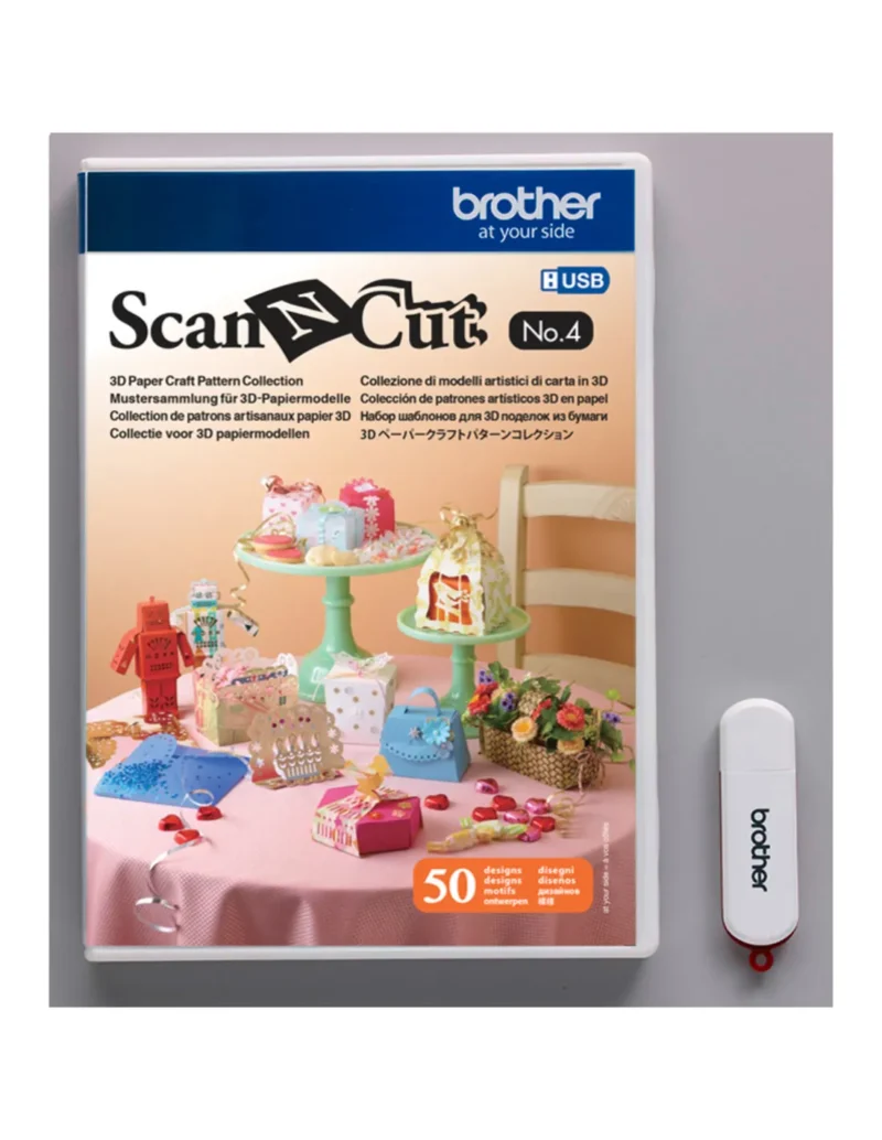 Nr 4. Collectie voor 3D papiermodellen voor Brother ScanNCut