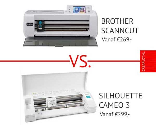 productvergelijken silhouette cameo 3 vs Brother ScanNCut